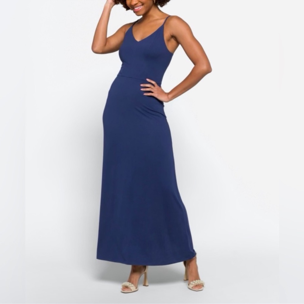 Market and Spruce Blue Maxi Dress